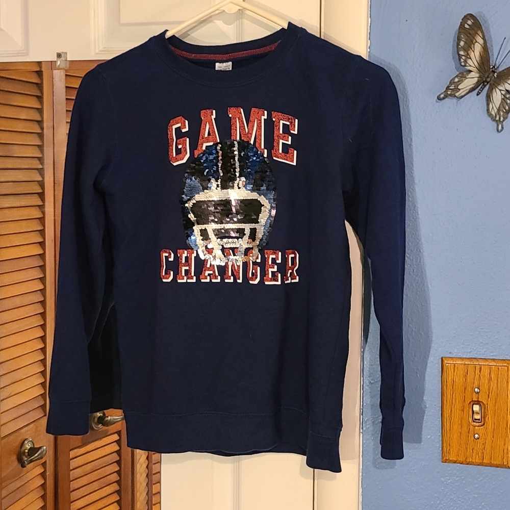 Game Changer Navy Long Shirt Boys Size 14